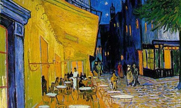 Terraza de café por la noche, 1880. Van Gogh.